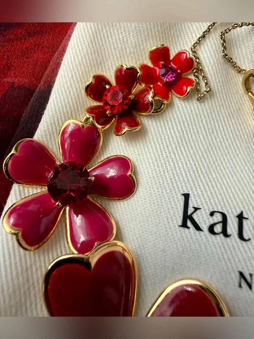 Kate Spade Blushing Blooms Statement Necklace